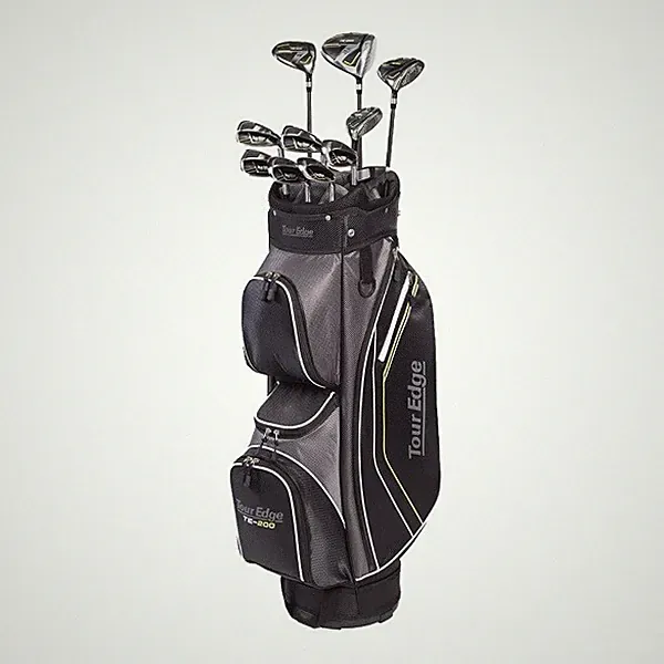 Tour Edge TE-200 Complete Golf Set - MRH Men's Flex STAND BAG with Carry Straps