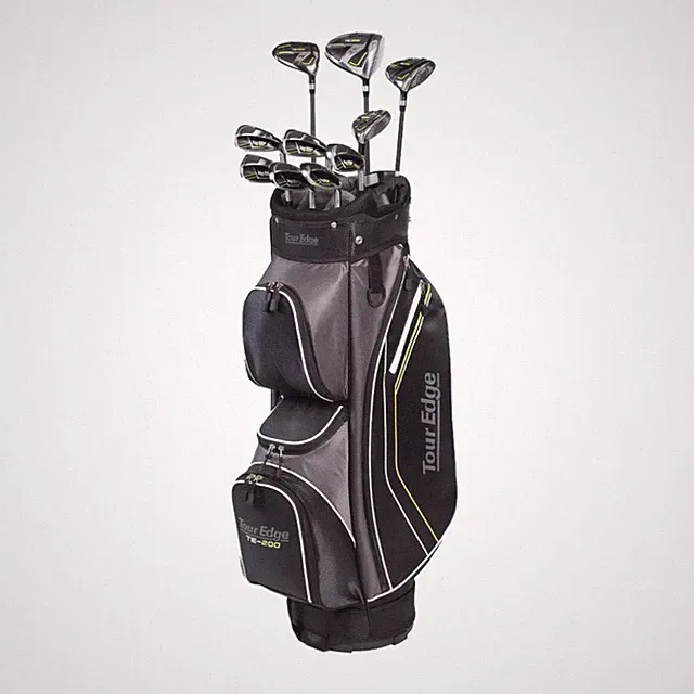 Tour Edge TE-200 Complete Set Mens Steel Regular Flex w/ Stand Bag Right Hand