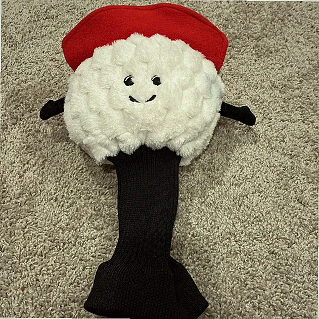 Tour Plush Golf Ball Character Sock Golf Club Head Cover Free Shipping