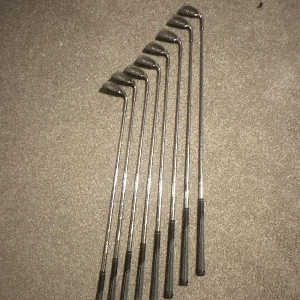 Tour Touch Iron Set Golf Clubs 8 Complete Steel Shaft Silver Premium Weighted