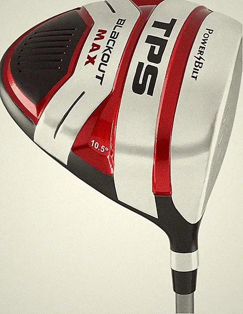TPS Blackout Max Driver 10.5° Men's Black/Red with Headcover
