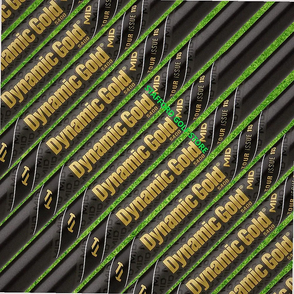 True Temper Dynamic Gold Tour Issue 115 Mid Gunmetal .355" Taper Iron Shafts SET