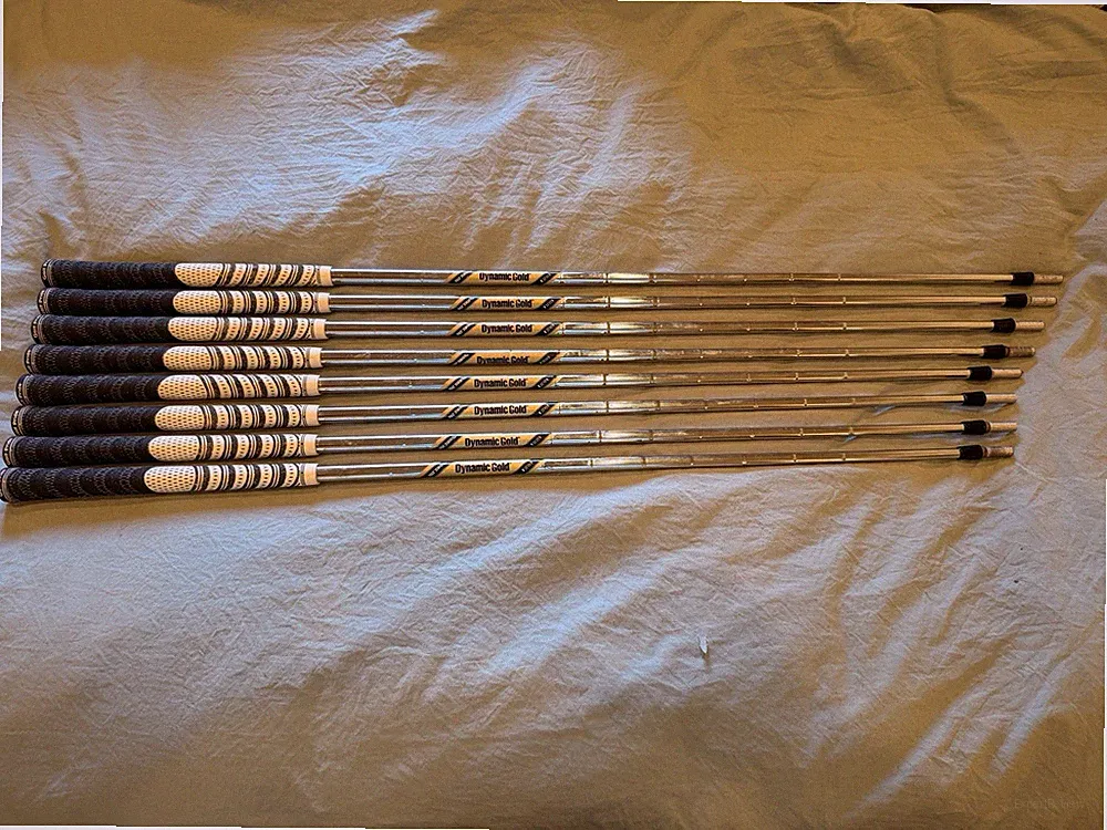 True Temper Dynamic Gold X Seven Golf Iron Set 4-GW (8 Shafts) Golf Pride