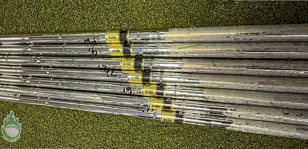 True Temper Dynamic Gold X100 Extra Stiff 4-PW Steel Iron Set Shafts .355"