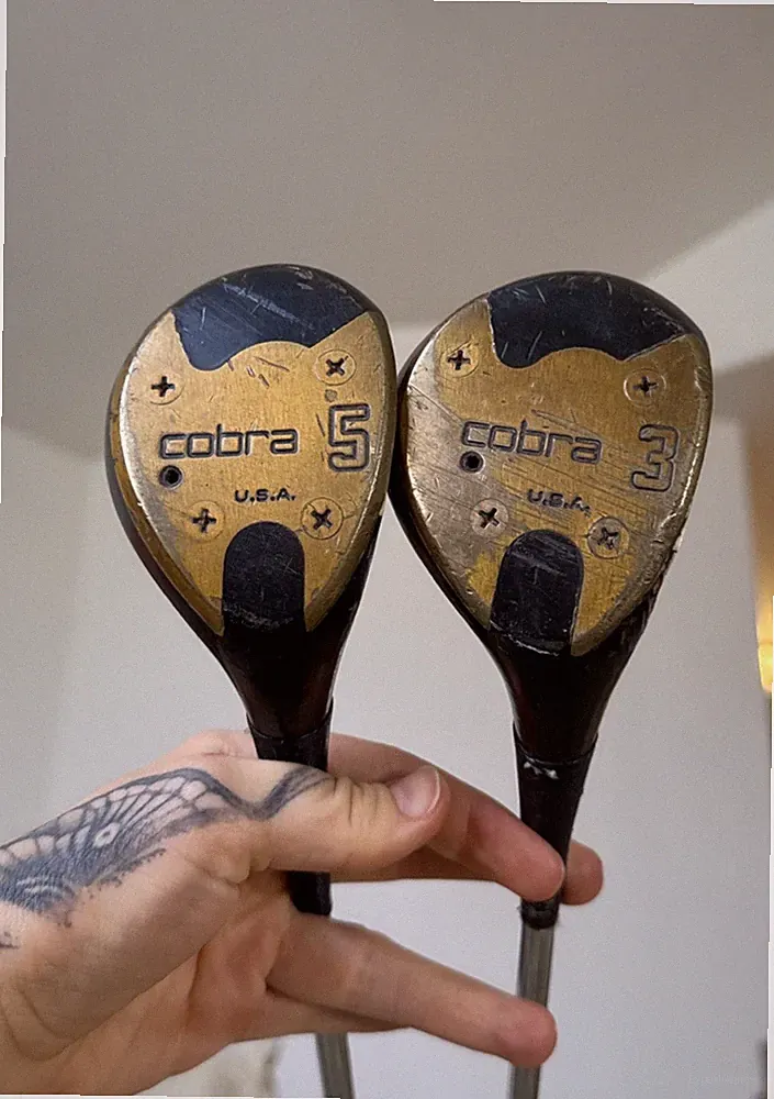 TWO Cobra King Cobra Offset SZ Hyper Steel 3 5 Right Hand Golf Clubs Woods Metal