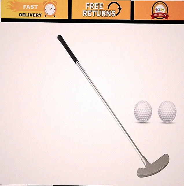 Two-Way Golf Putter for Men & Kids - Indoor/Outdoor Mini Club Set with 2 Balls