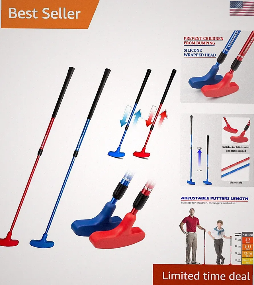 Two-Way Golf Putters with Comfortable Grip – Ideal for Indoor and Outdoor Fun