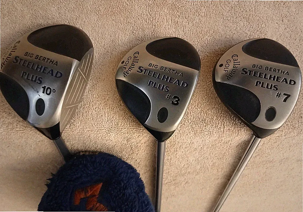 TZ GOLF - Callaway Big Bertha Steelhead Plus Men's 10* Driver, 3, 7 Woods SET RH