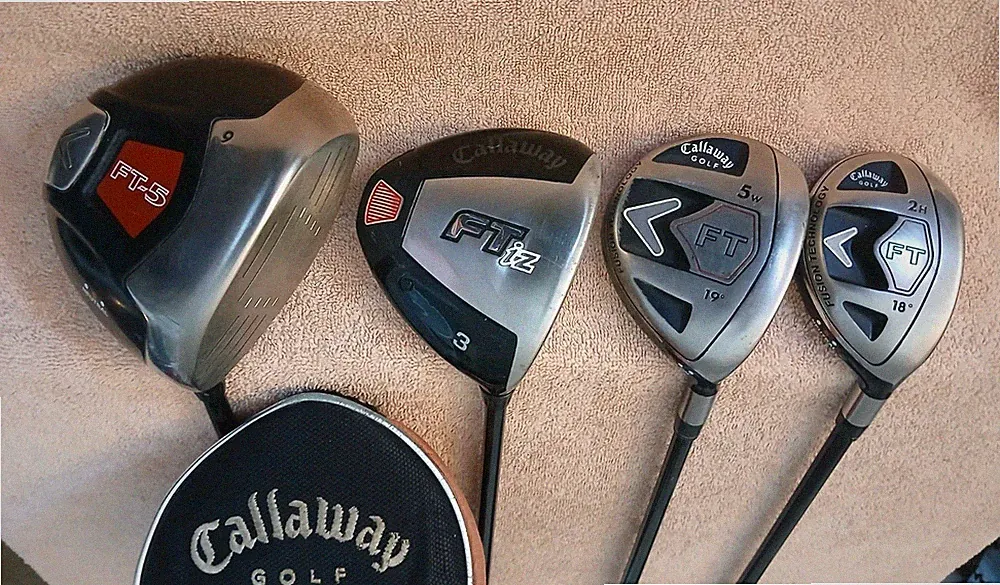 TZ GOLF - Callaway FT-5 9* Driver, FT iz 3W, FT 5W & 2H SET Stiff Graphite RH