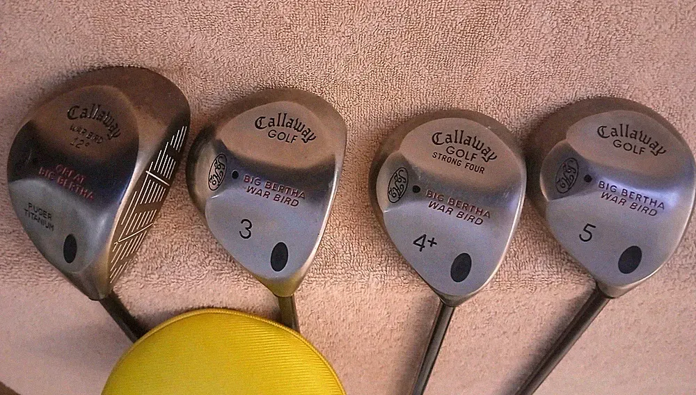 TZ GOLF - Callaway GBB Warbird Ti 12* Driver, BB WB 3, 4+, 5 Woods SET Firm RH