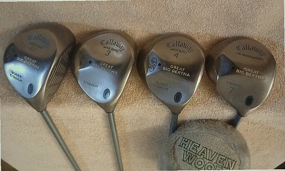 TZ GOLF - Callaway GBB Warbird Ti GEM's 11*, 3, 4, & 7 Wood SET L Graphite RH