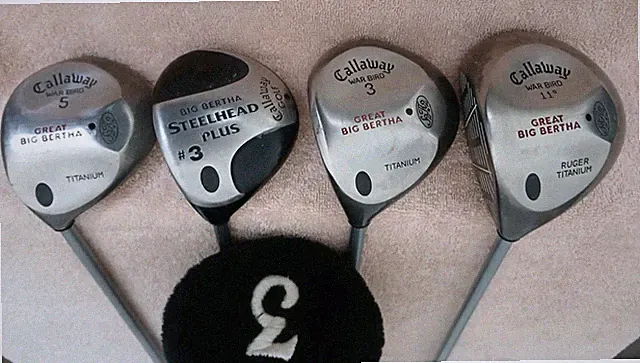 TZ GOLF - Callaway GBB Warbird Ti Men's 11*, SH+ 3, GBB 3 5 Woods SET R Flex LH