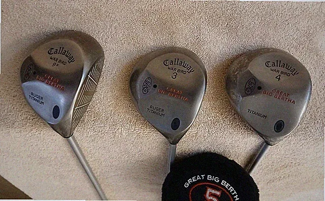 TZ GOLF - Callaway GBB Warbird Titanium Men's 9*, 3 & 4 Woods SET Reg. Flex RH