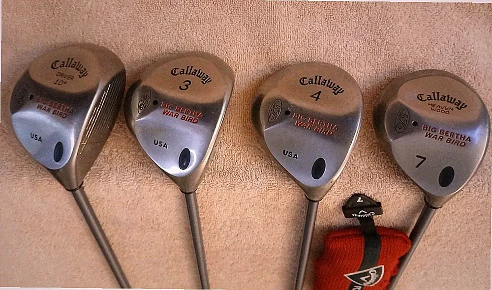 TZ GOLF - EASY TO HIT Callaway Big Bertha Warbird 10*, 3, 4, 7 Woods SET R RH