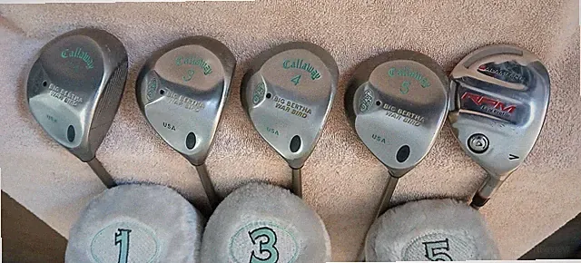 TZ GOLF - EASY TO HIT Callaway Big Bertha Warbird GEMS 11*, 3, 4, 5, 7 WOODS RH