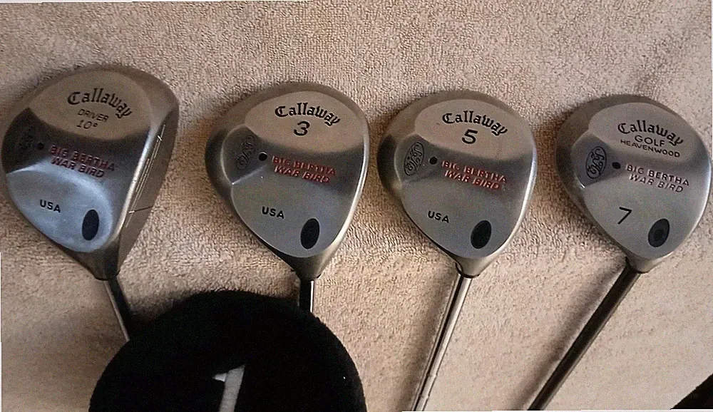 TZ GOLF - EASY TO HIT Callaway Big Bertha Warbird Men's 10*, 3 5 7 Woods SET RH