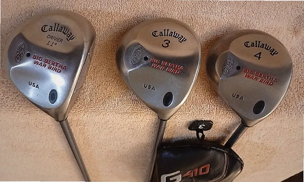 TZ GOLF - EASY TO HIT Callaway Big Bertha Warbird Men's 11*, 3, 4 Woods SET R RH