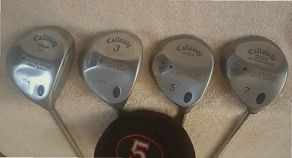 TZ GOLF - EASY TO HIT Callaway Big Bertha Warbird Men's 11*, 3 5 7 Woods SET RH