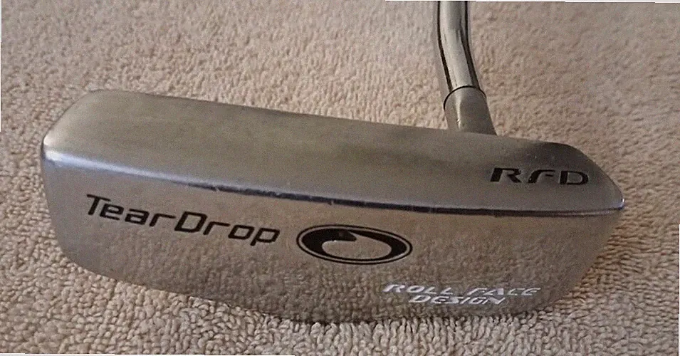 TZ GOLF - RARE TEARDROP Roll Face Design Blade Putter 35" RH Steel Shaft