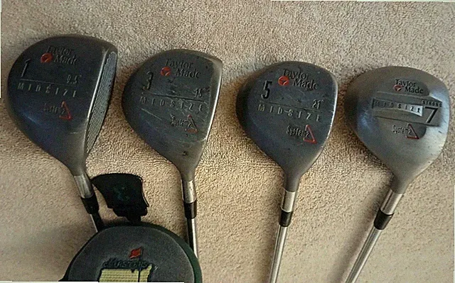 TZ GOLF - TaylorMade Midsize Syst. 2 MINI Driver, 3,5,7 Woods S Steel Shaft, RH