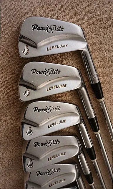 TZ GOLF - VINTAGE BLADES RARE Lady/Jr. HB PowerBilt Levelume 3-W, 8 Club Set, RH