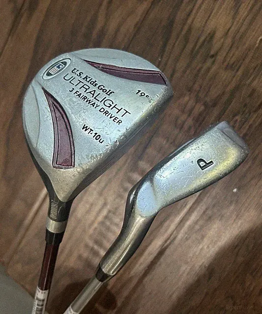 U.S. Kids Golf 60 in WT-10u 2 Club Set (3 Fairway Driver/PW) RH