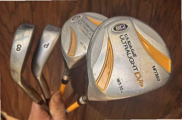 U.S. Kids Golf 63" 4 Club Set DV2 Driver/Fairway Wood WT-10u 8 Iron/PW RH