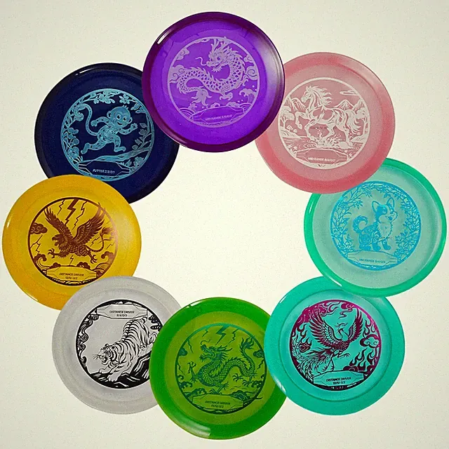 Uimoso Disc Golf Set with Putter Mid-Range & Driver Discs - 8 Pack for Beginners