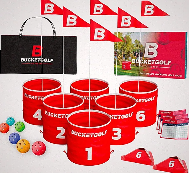 Ultimate Backyard Lawn Golf Game - Portable 6 Hole Course for All Ages