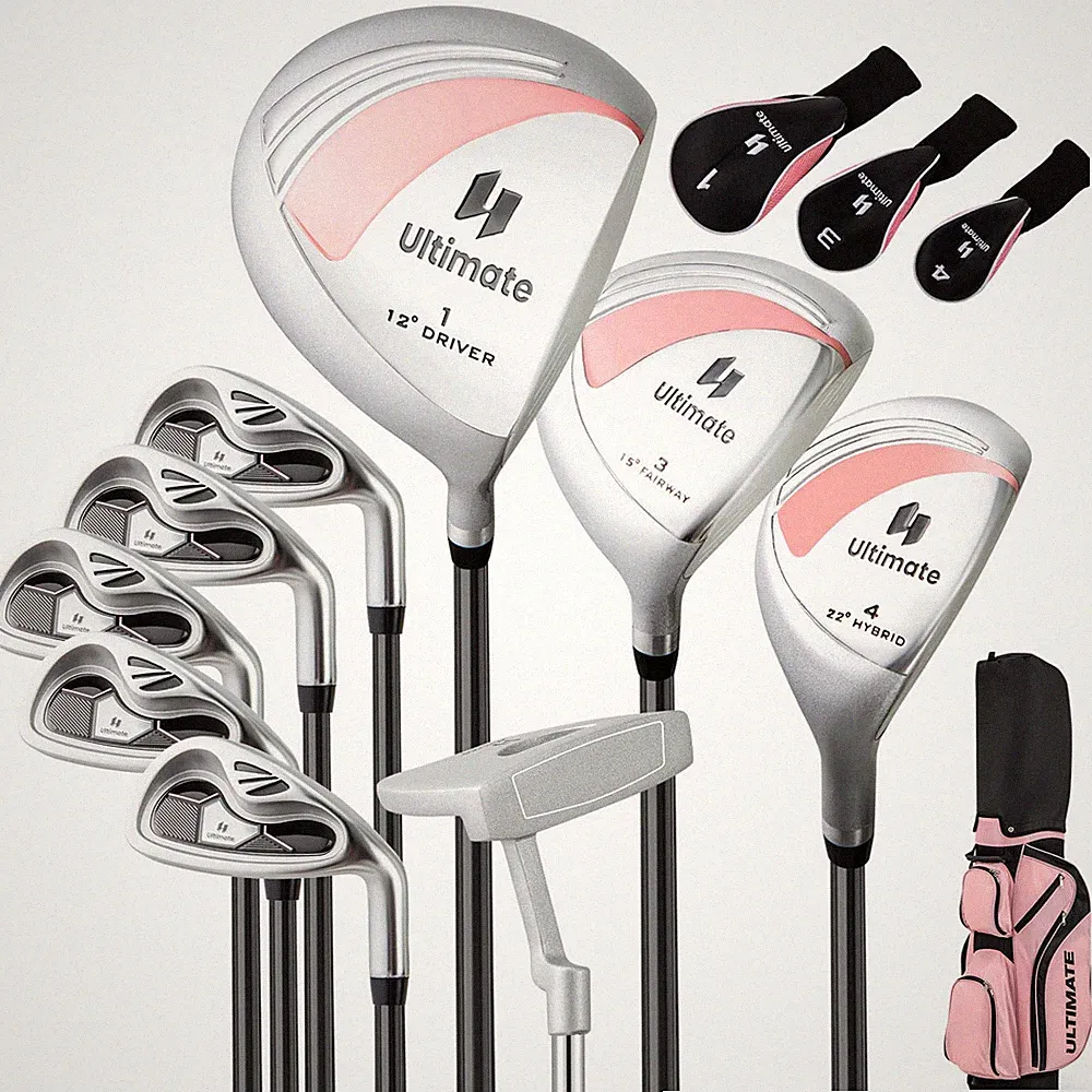 Ultimate Ladies Womens Complete Golf Clubs Set 10 Pieces Includes Alloy Driver