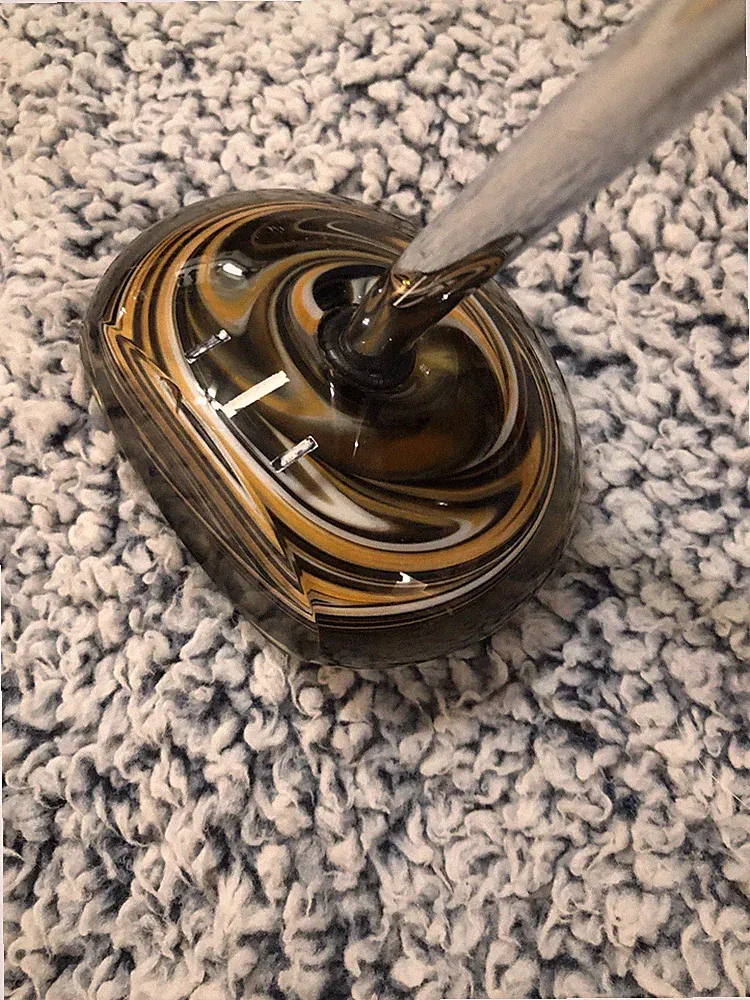 Ultra Rare Dauenhauer Co. Glass Crystal Soft Putter Center Shaft Unique 36in