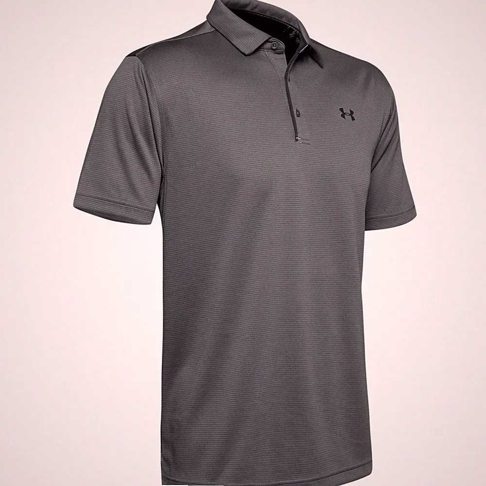 Under Armour 1290140 Men's UA Tech Polo Golf Shirt, Graphite, Small