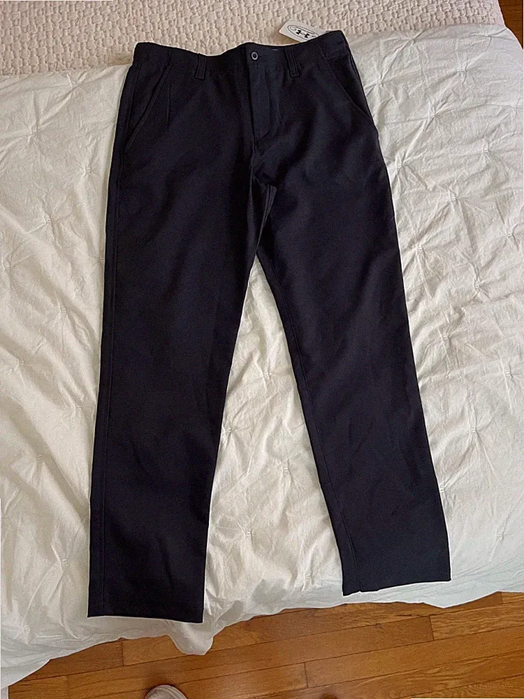 Under Armour Boys Golf Pants Black NEW Large
