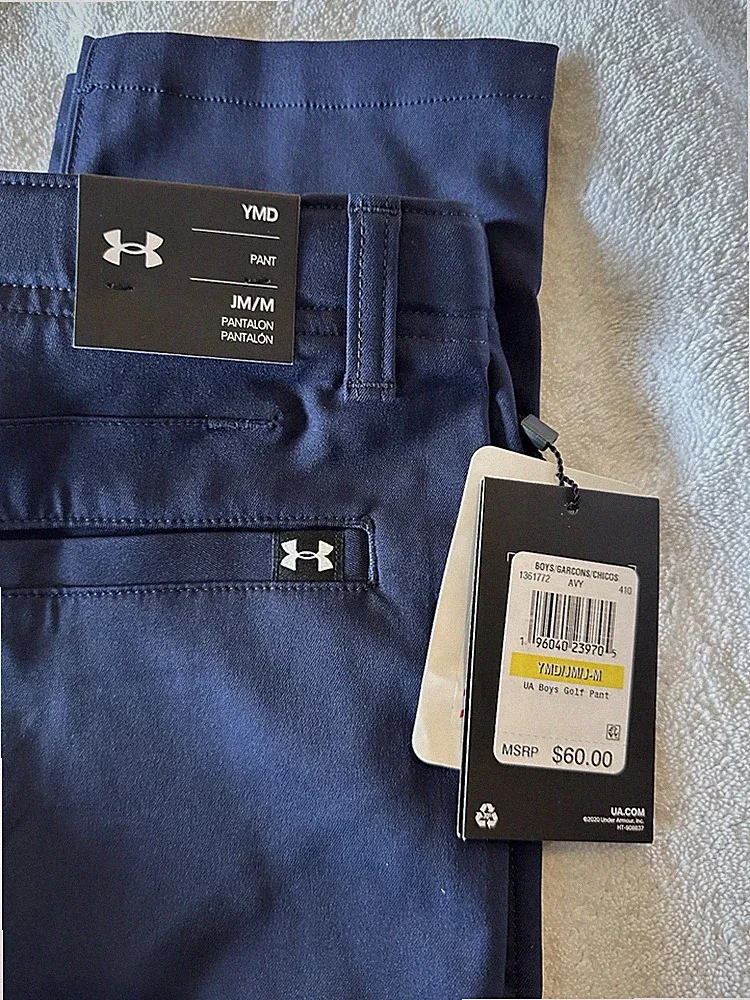 Under Armour Boys Navy Blue Golf Pants Size YM