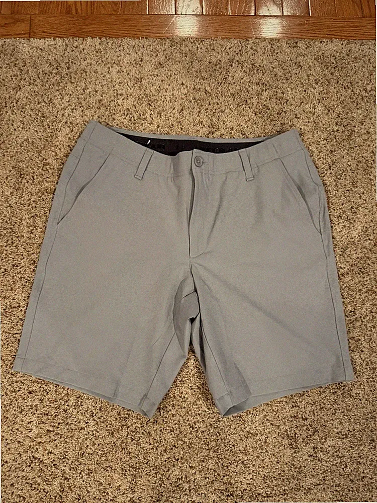 Under Armour Golf Shorts- 34W 8L. Steel/Halo Grey Men’s.