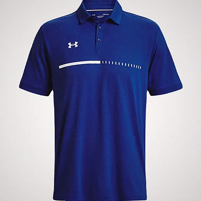 Under Armour Title Polo (1370359) NWT!! Royal/ Wht _400