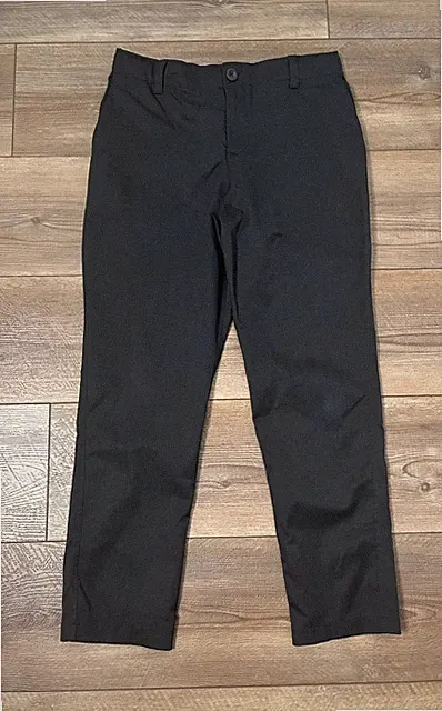 Under Armour Youth Boys 12 YM Golf Pants Black Adjustable Waist