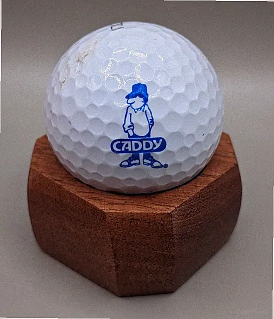 UNIQUE Logo Golf Ball CADDY Collectible Display Ball