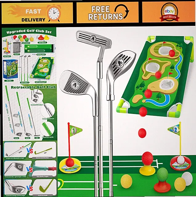 Upgraded Toddler Golf Set - Indoor & Outdoor Fun, Perfect Gift for Ages 3-6