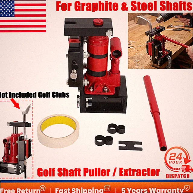 US For Graphite & Steel Shafts Golf Club Shaft Puller / Extractor Tool Aluminum