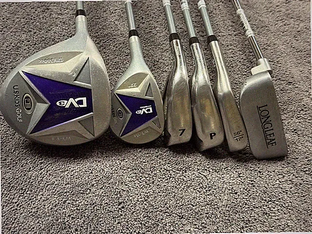 US Kids Golf 6 Club Set UL54" Driver Hybrid 7 P Putter 56* WT-15s Ultralight LH⛳