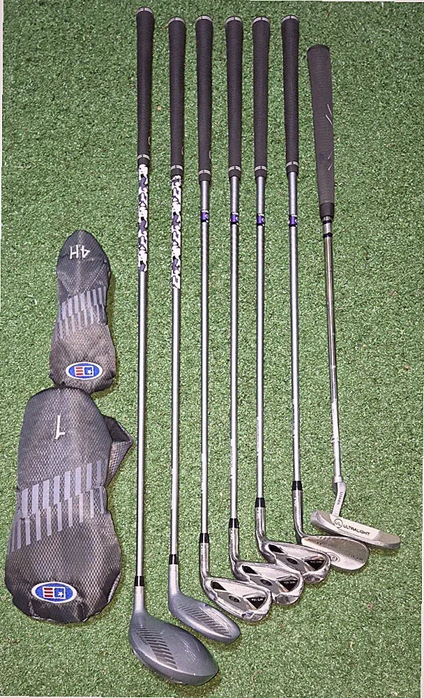 US Kids Golf Club Set RH DV3-54 USKG 7 Clubs Juniors 51"-57" Tall Age 8-10