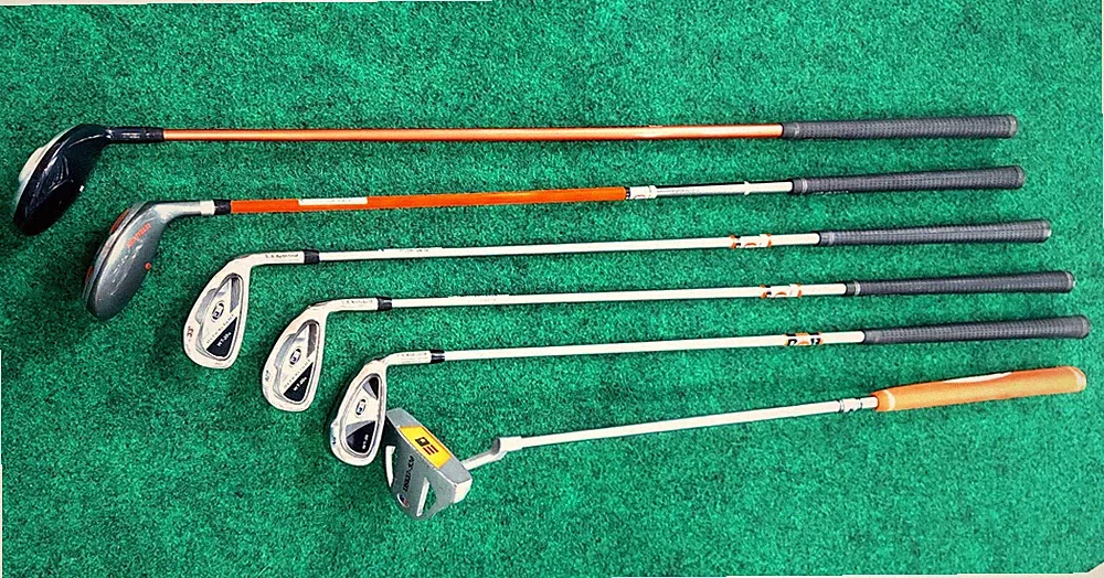 US Kids Golf Jr Clubs USKG UL51 SET 6 clubs Kid ht 51-54" RH Orange Age 8-11 USA