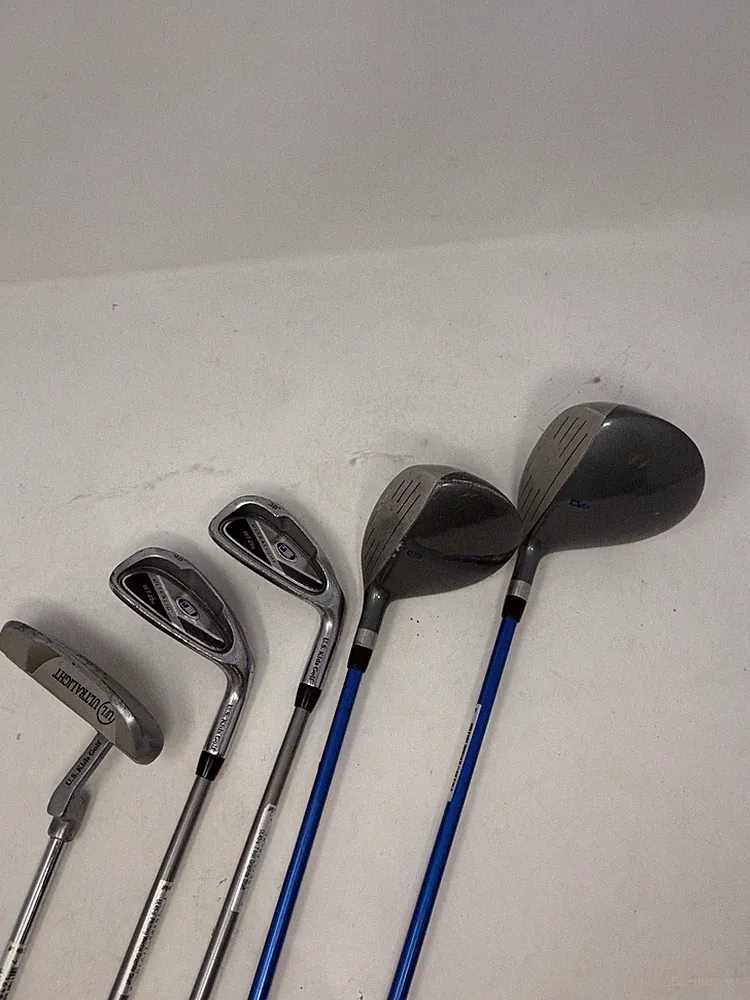 US Kids Golf Size 45 Ultralight Junior 5 Club Set Driver 3-Wood 7i PW Putter