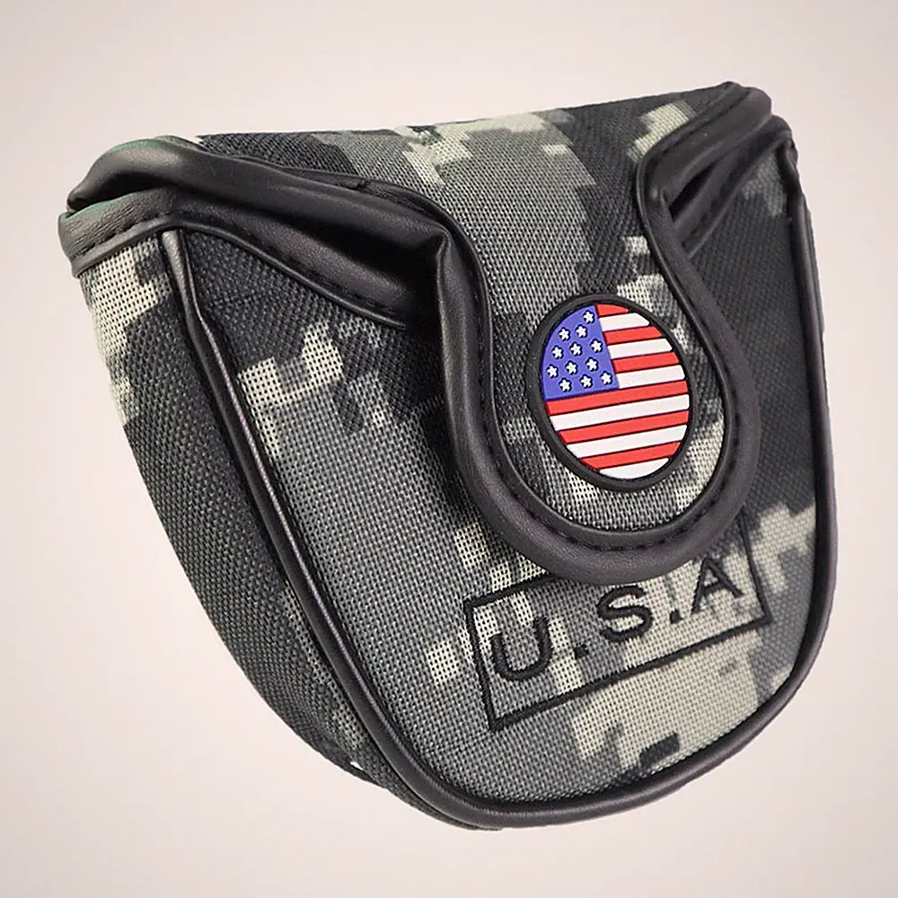 US Military Style Mallet Putter Headcover Golf Putter Cover for Standard Putters