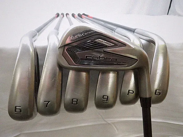 Used Cobra Dark Speed Iron Set 4-PW,GW (NO 5 IRON) KBS PGI Regular Flex Graphite