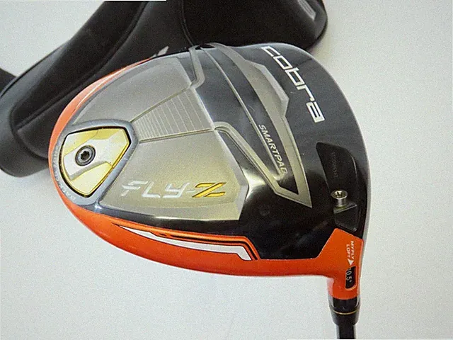 Used Cobra Fly-Z Orange Adjustable Driver VLCT 95 Stiff Graphite Shaft +HC