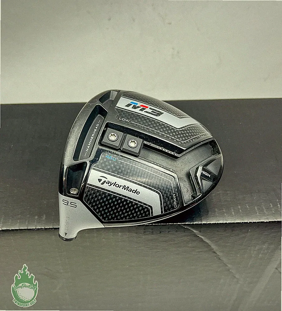 Used Left Handed Tour Issue TaylorMade M3 460 Driver 9.5* HEAD ONLY Golf Club