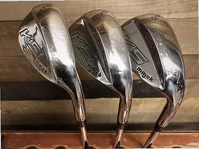 USED Majek Tall +2" Golf Mens Wedge Set 52° GW/56° SW/60° LW Reg Flex 231-M5D1