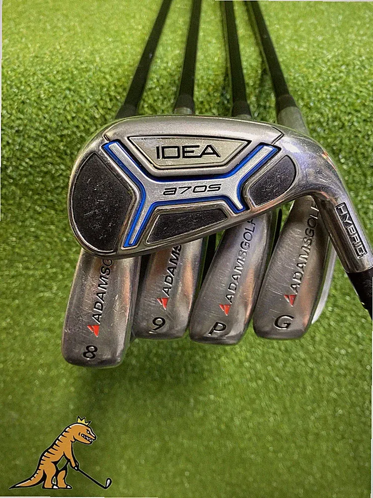 Used RH Adams a7 OS Iron Set 7-PW-GW Graffaloy Prolaunch Regular Flex Graphite